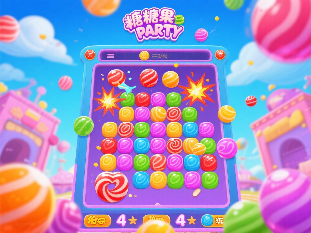 糖果派对的核心玩法非常简单，那就是通过移动糖果形成