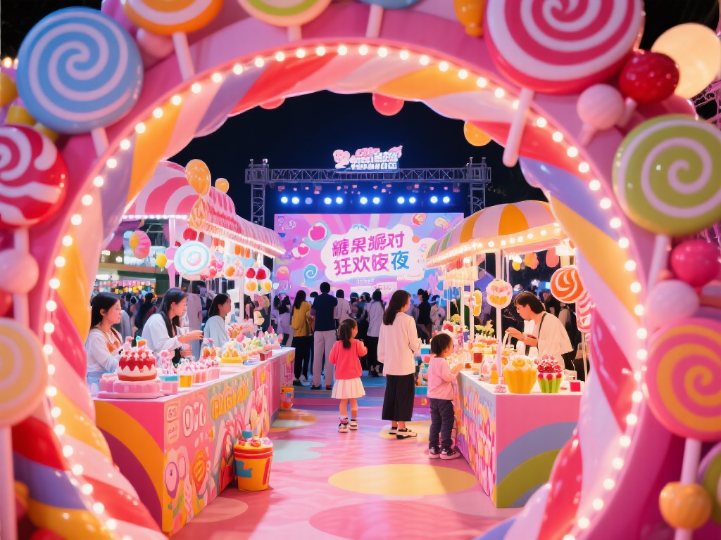 多元体验场景，打造沉浸式氛围
嵊州糖果派对狂欢夜