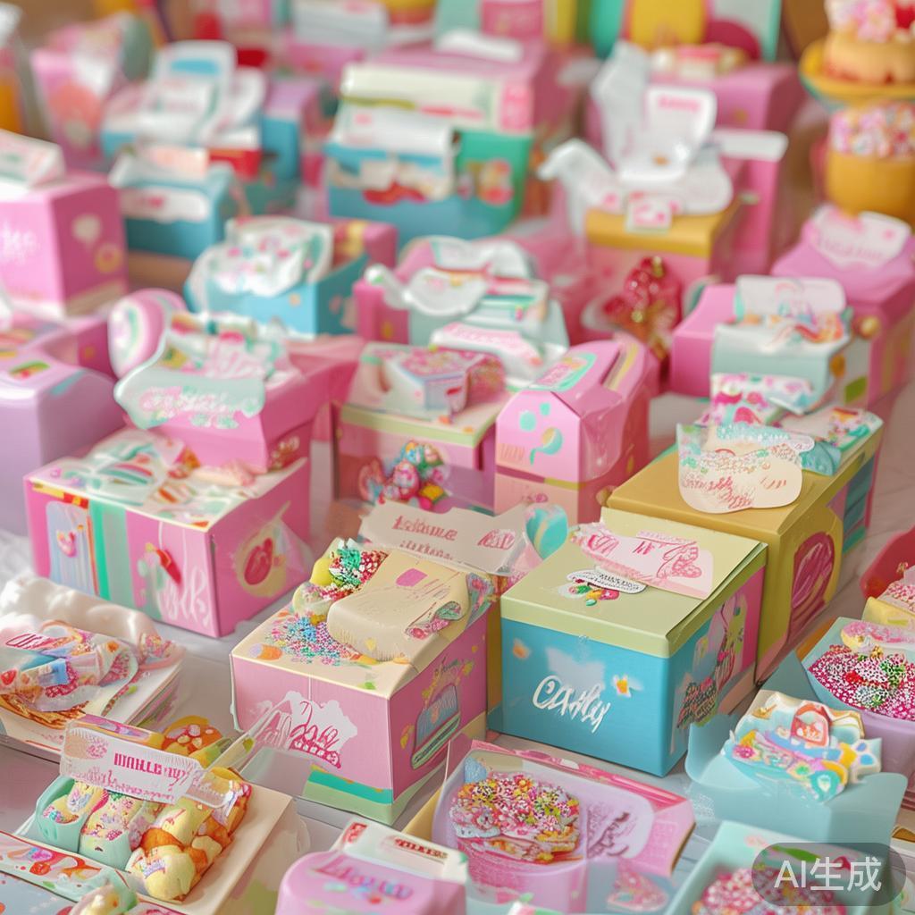 此外，*“个性化定制”*也成为流行趋势。如定制的糖