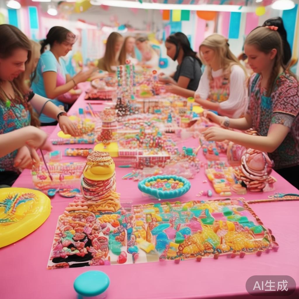 此外，糖果派对还是一种充满创意的社交方式。通过设计