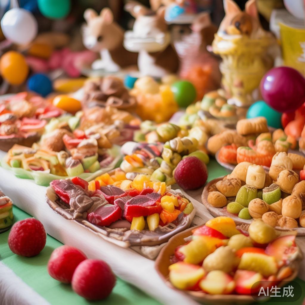 欢乐宠物派对糖果盛宴:为毛孩子送上甜蜜的幸福时光 一、合理设计糖果美食
派对上的“糖果”应当以宠物