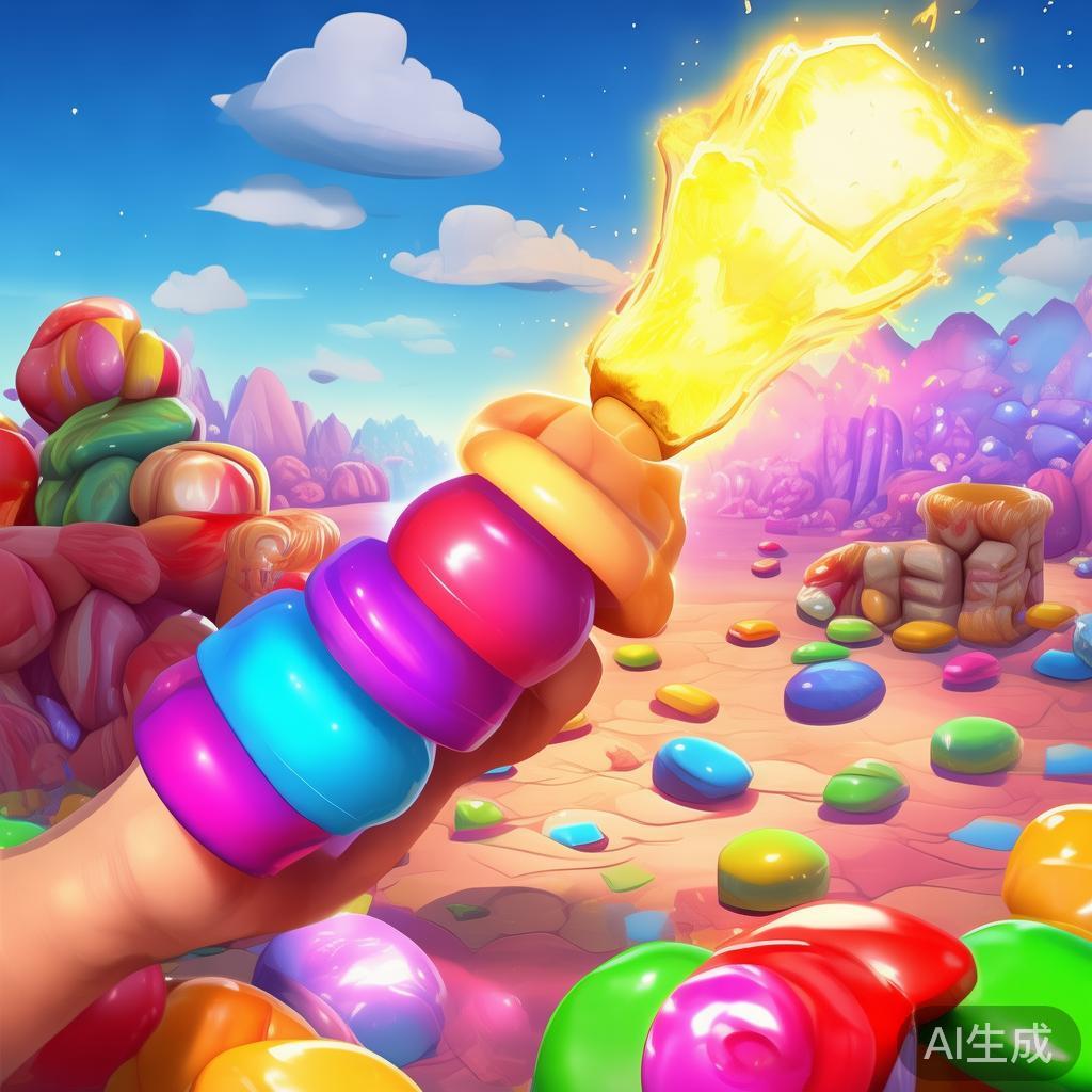 特色道具：玩到后期，玩家可以使用各种道具，如炸弹、