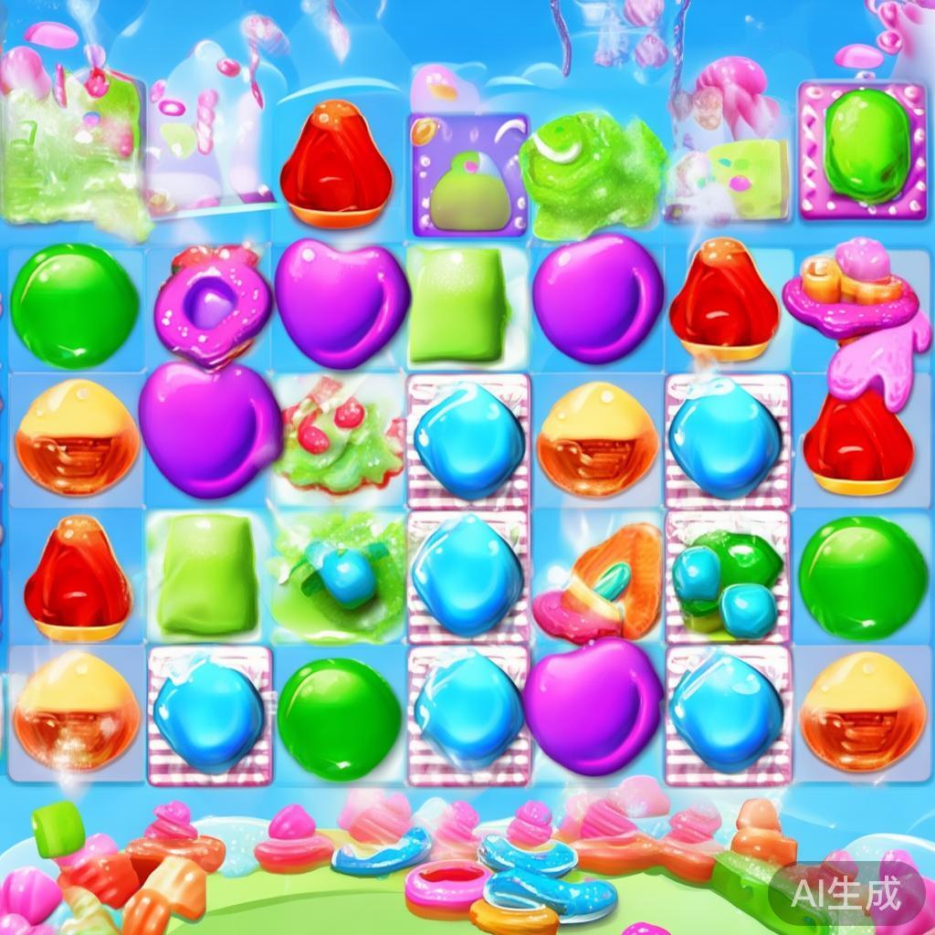 在糖果派对1中，最主要的玩法是通过交换相邻的糖果，