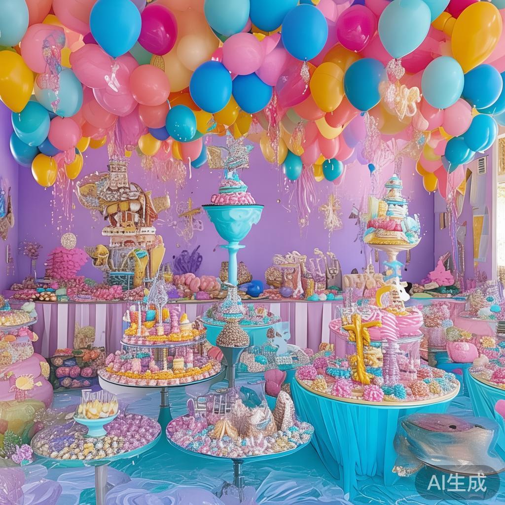 在策划糖果派对时，最重要的是打造一个符合主题的梦幻