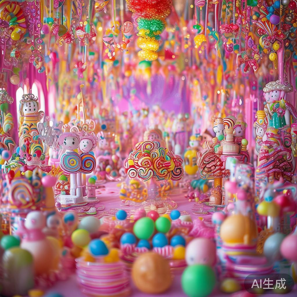 炫彩缤纷糖果派对烟花盛宴点燃视觉震撼体验 糖果派对作为一种富有创意的庆典形式,强调色彩的丰富